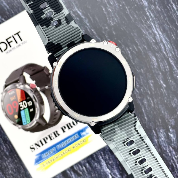 Розумний годинник Modfit Sniper Pro Black-Silver 41 мм.
