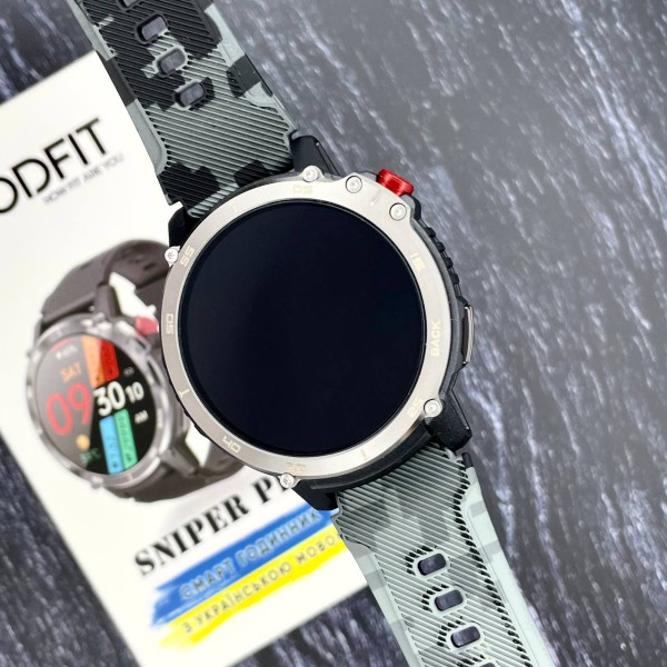Розумний годинник Modfit Sniper Pro Black-Silver 41 мм.