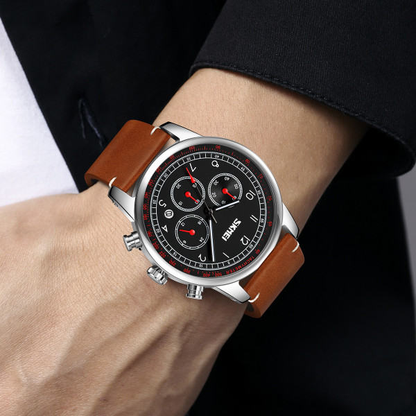 Skmei 9318BKBN Black-Brown