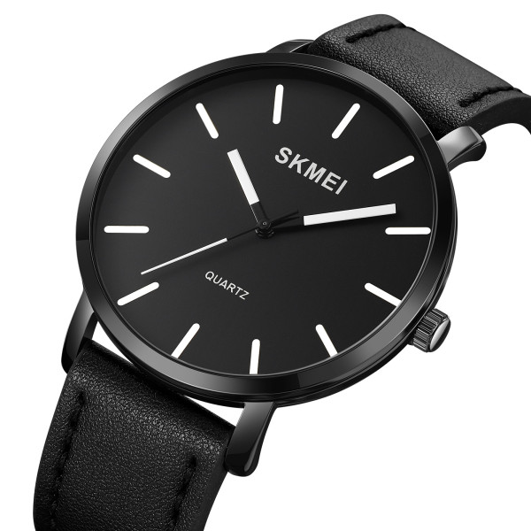 Skmei 1984LBK Black-leather belt