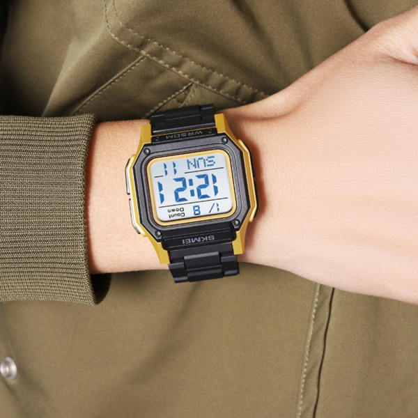 Skmei 2264BKGDWT Black-Gold-White