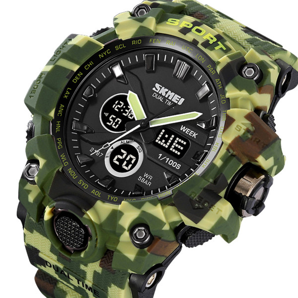 Skmei 2197CMGN Army Green Camouflage