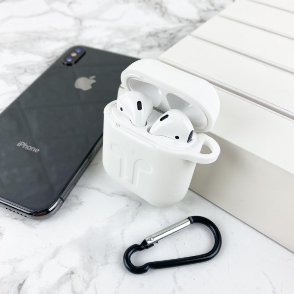 Чехол Airpods 1/2 Silicone Case White
