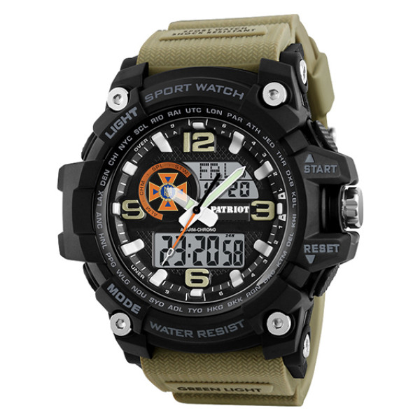 Годинник наручний Patriot 012BKKHDSNS ДСНС Чорні з хакі + Коробка