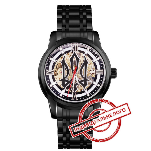 Годинник наручний Patriot 025 Sharp All Black Індивідуальне Лого