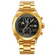Годинник наручний Patriot 016 Тризуб срібло Gold-Black Steel