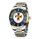 Chronte с логотипом НГУ Silver-Gold-Blue-White
