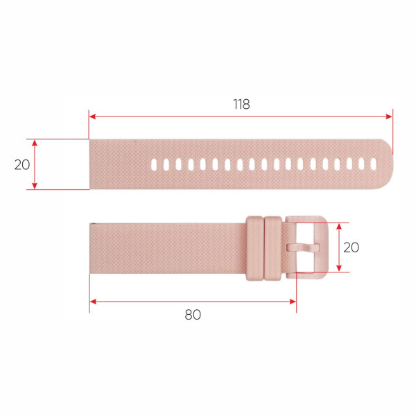 Ремінець для смарт годинника Modfit Zoopex Pink