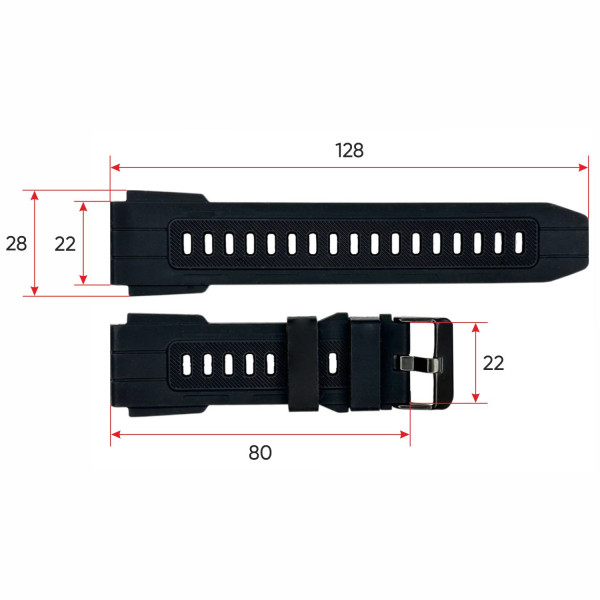 Ремінець для годинника Sniper Plus Black