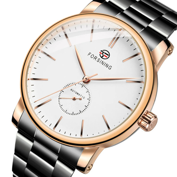 Forsining 8214 Rose Gold-White