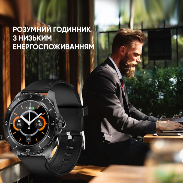 Розумний годинник Modfit ProTrainer GPS Black