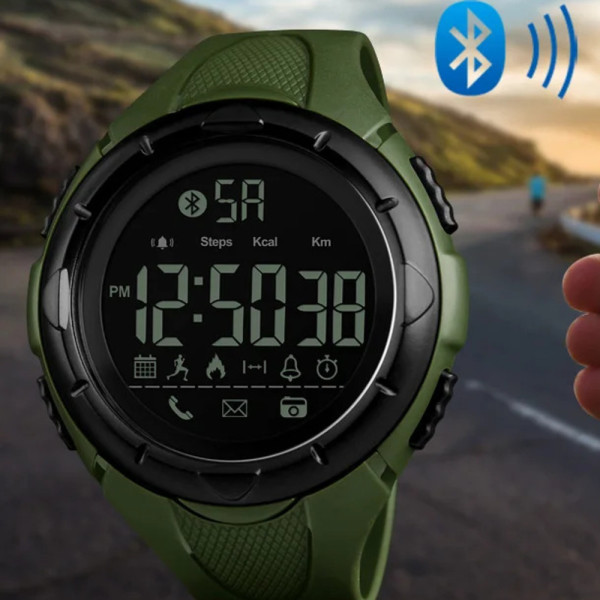 Skmei 1326AG Army Green Smart Watch