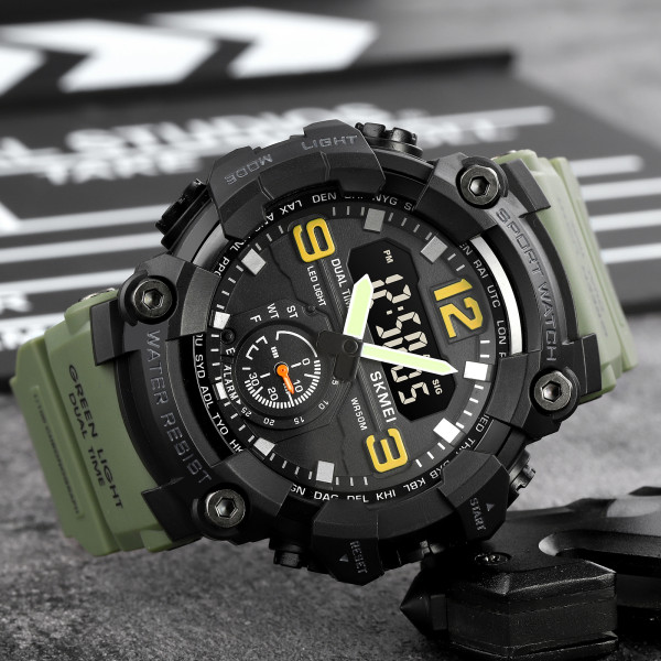 Skmei 1965AG army green