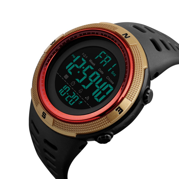 Skmei 1251GDRD Black-Gold-Red