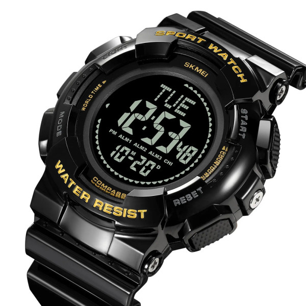 Skmei 2077BKGD Black Gold+Compass