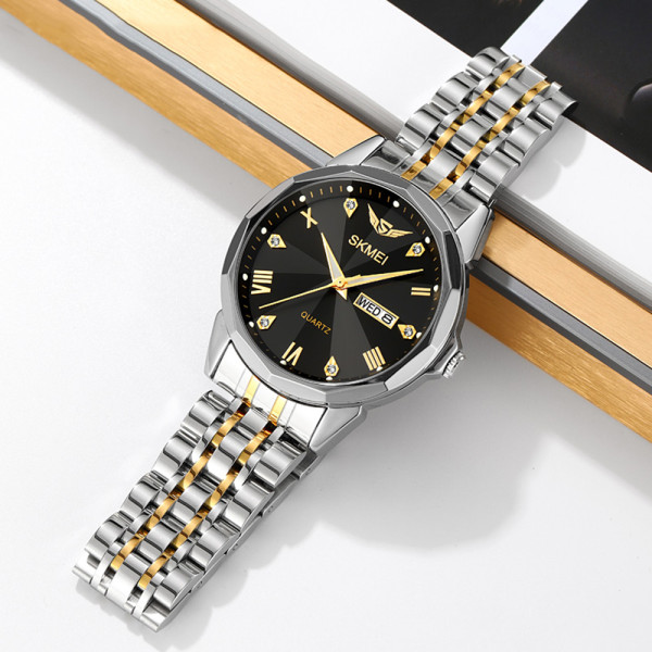 Skmei 2291TGDBK Silver-Gold-Black