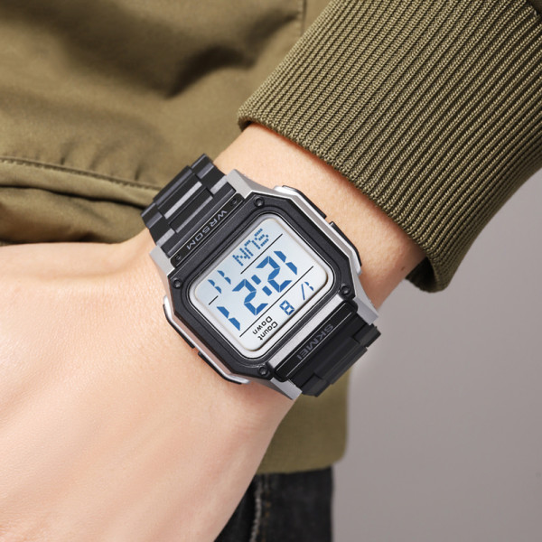 Skmei 2264BKSIWT Black-Silver-White