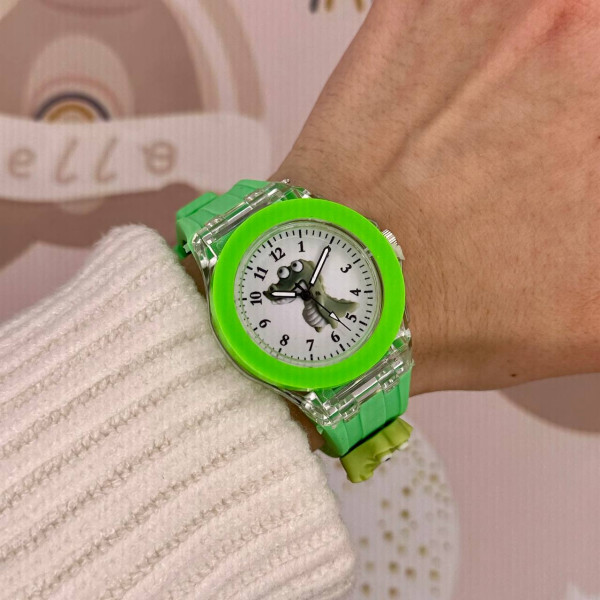 Дитячий годинник Better 005 Crocodile Green-White