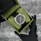 Часы наручные Awarder Embroidery Silver-Army Green Black Battery 10ATM
