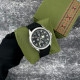 Часы наручные Awarder Embroidery Silver-Army Green Black Battery 10ATM