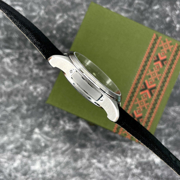 Часы наручные Awarder Embroidery Silver-Army Green Black Battery 10ATM