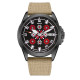 Годинник наручний Awarder Embroidery Black-Red Khaki Automatic 10ATM