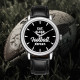 Leather Strap Football Watch Model 220102 - Perfect Birthday Gift