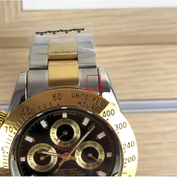 Rolex Daytona Automatic Men Silver-Gold-Black