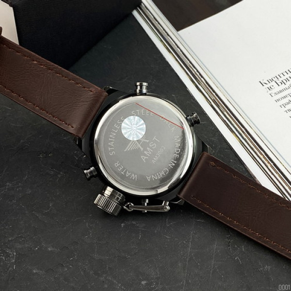 AMST 3003A Black-Brown Wristband