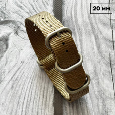 Ремінець для годинника Nato Khaki 20 мм 1051-0475