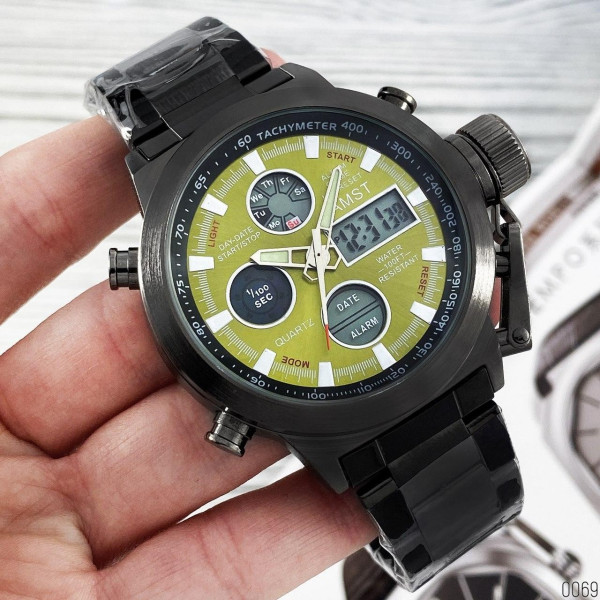 AMST 3003M Black-Green Metall